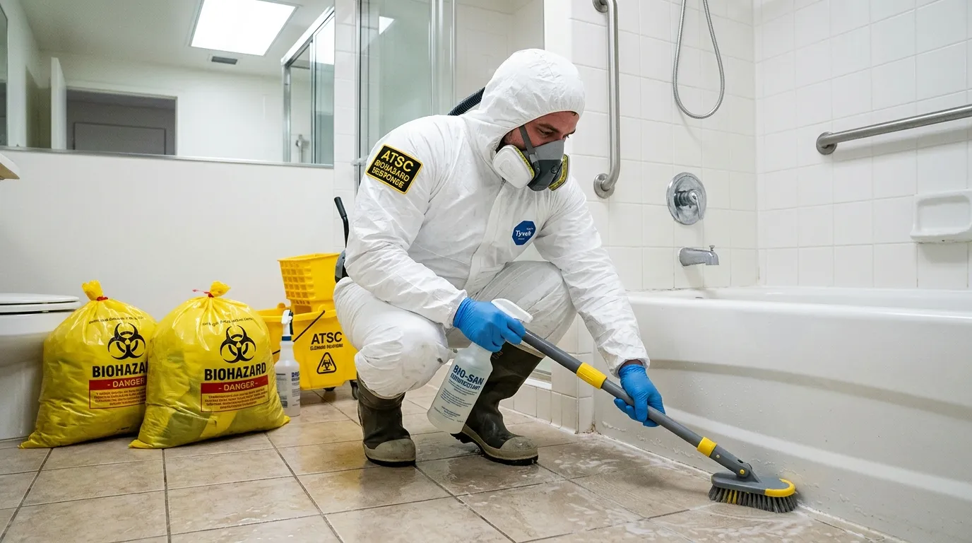 Decontamination equipment deployed for Blood Cleanup in Crawfordsville